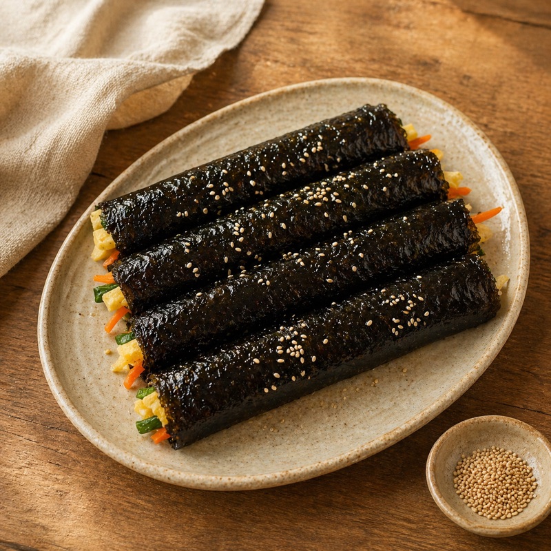 김천 엄마의 부엌 김밥 — 방앗간 참기름과 6가지 속재료 명품 김밥